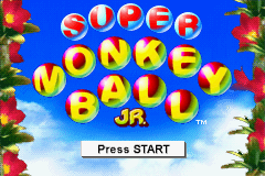 Super Monkey Ball Jr. Title Screen